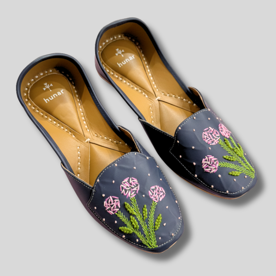 The Midnight Bloom Loafers