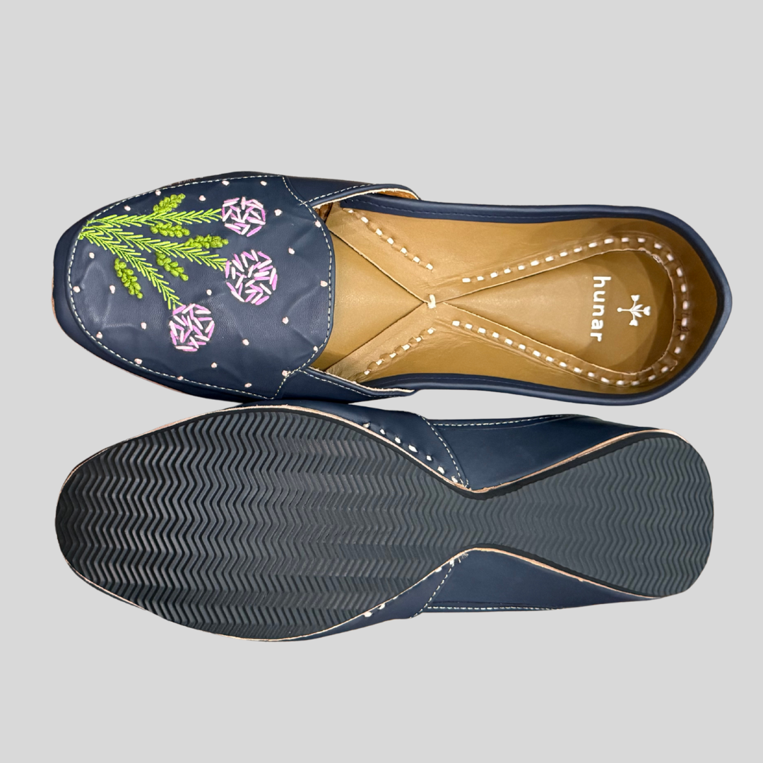 The Midnight Bloom Loafers